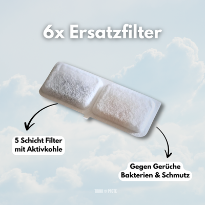 6 Ersatzfilter für Smart Trinkpfote
